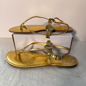 Tory Burch Gold Sandals 🌷